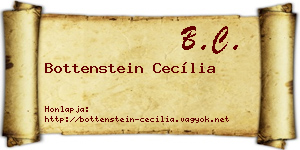 Bottenstein Cecília névjegykártya
